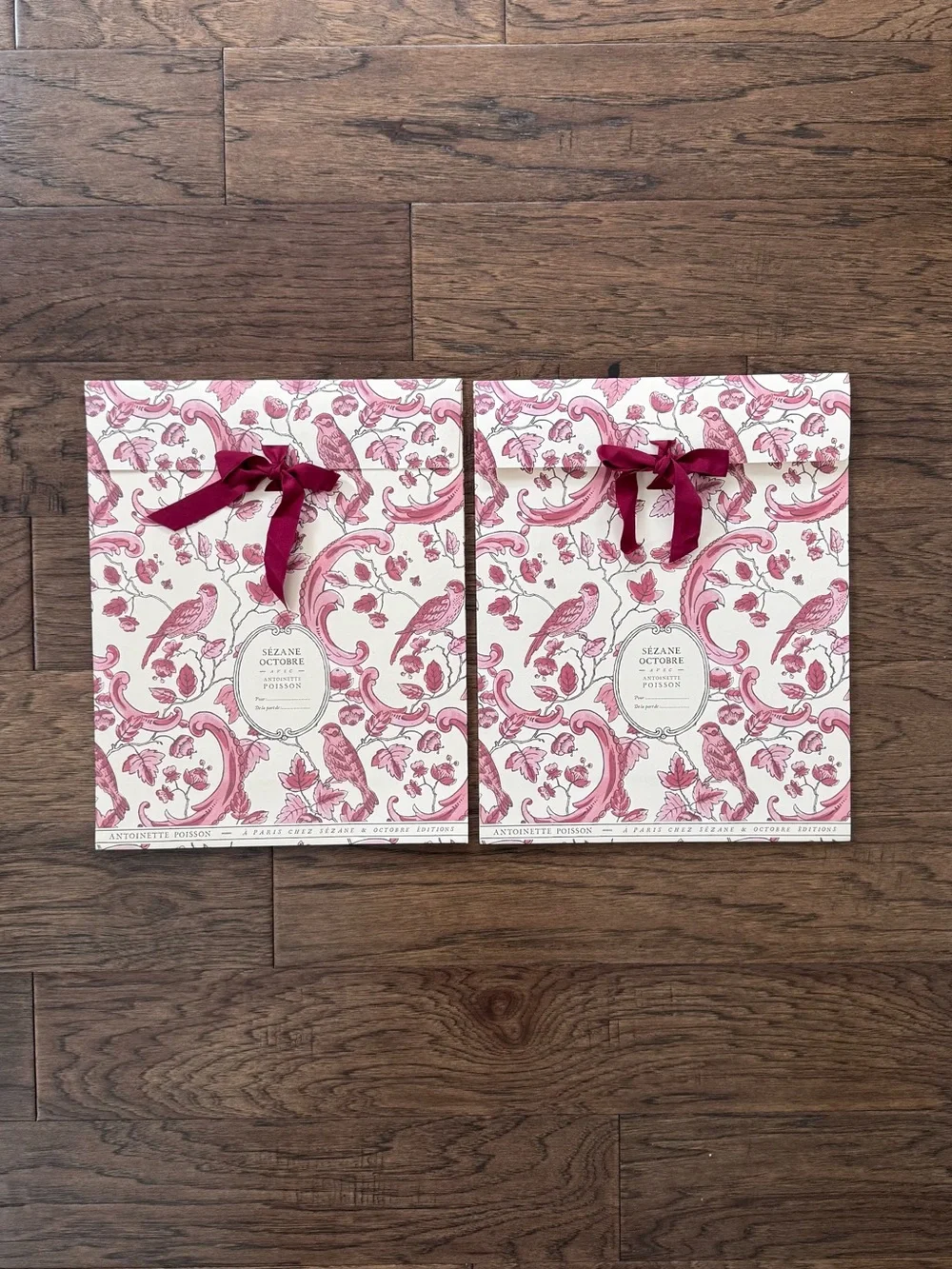 Brand New Sezane x Antoinette Poisson Gift Pouch with Cotton Ribbon Set of Three